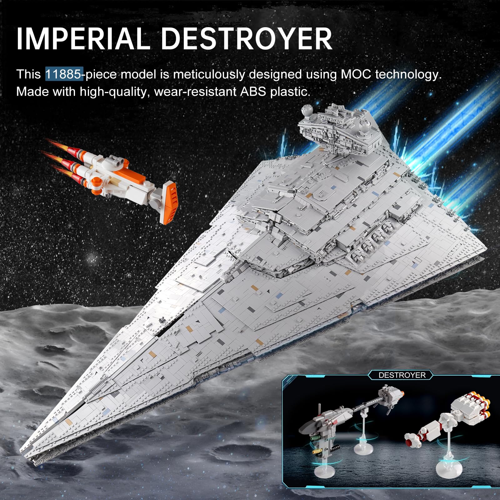 Star Wars Lumat 付き Amazon.com: 13135 Super Star Destroyer Model, Imperial-Class I
