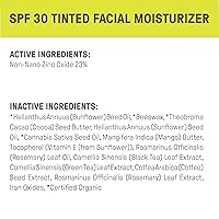 Vista 3 de Raw Elements: Crema Facial con color hidratante de amplio espectro, resistente al agua SPF 30 +, 1.8 onzas