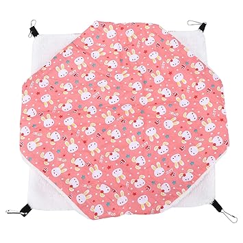 Hanging Sleeping Bag, Good Permeability Double Layered Space Design Warmth Small Pet Hammock for Home(Cartoon Fan)