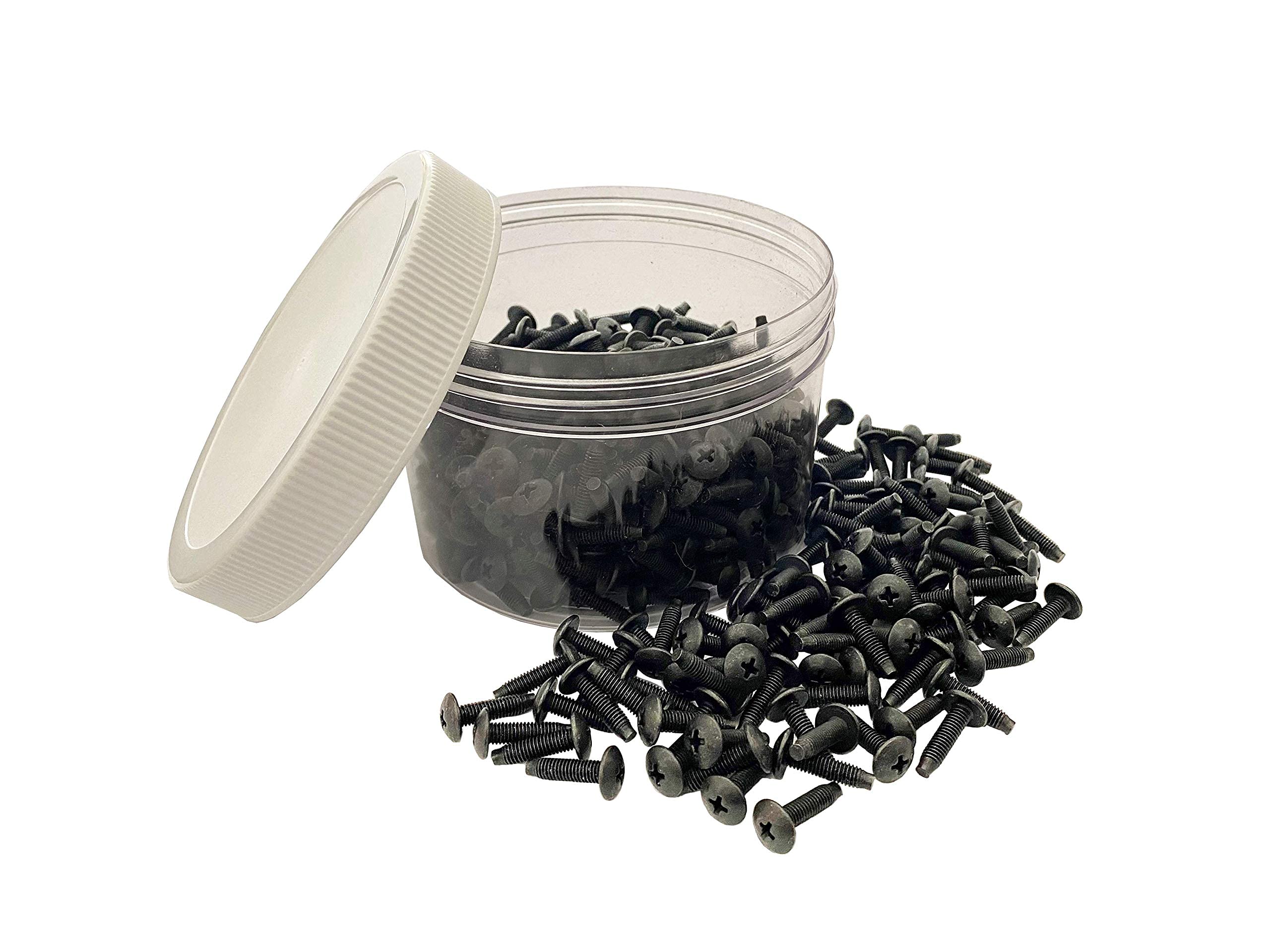 RackGold® 10-32 Pilot Point Rack Mount Screws 500 Pack Jar- USA Made