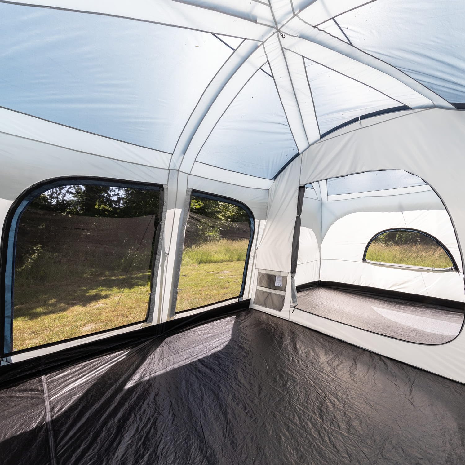 Skandika Tonsberg Tente de camping 5/10 personnes avec peau unique, toit en maille, chapiteau amovible, hauteur debout 2 m, sol de tente cousu, colonne d'eau 4000 mm | Grande tente familiale