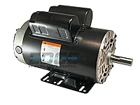 Vista 2 de New 5HP Compressor Duty Electric Motor, 56HZ Frame, 3450 RPM, 7/8" Shaft Diameter, NEMA Rated Motor