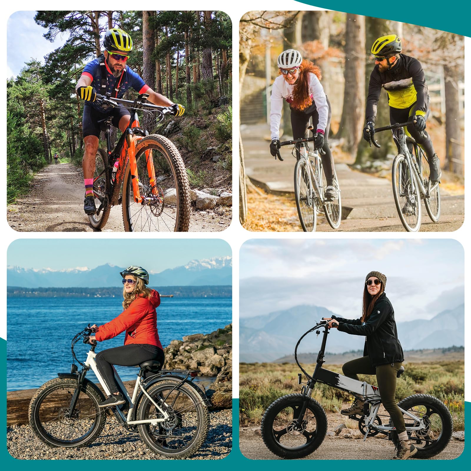 ROCKBROS Gants de Vélo Printemps Été Cyclisme Doigts Complets Écran Tactile Élastiques Hommes Femmes S-XXL