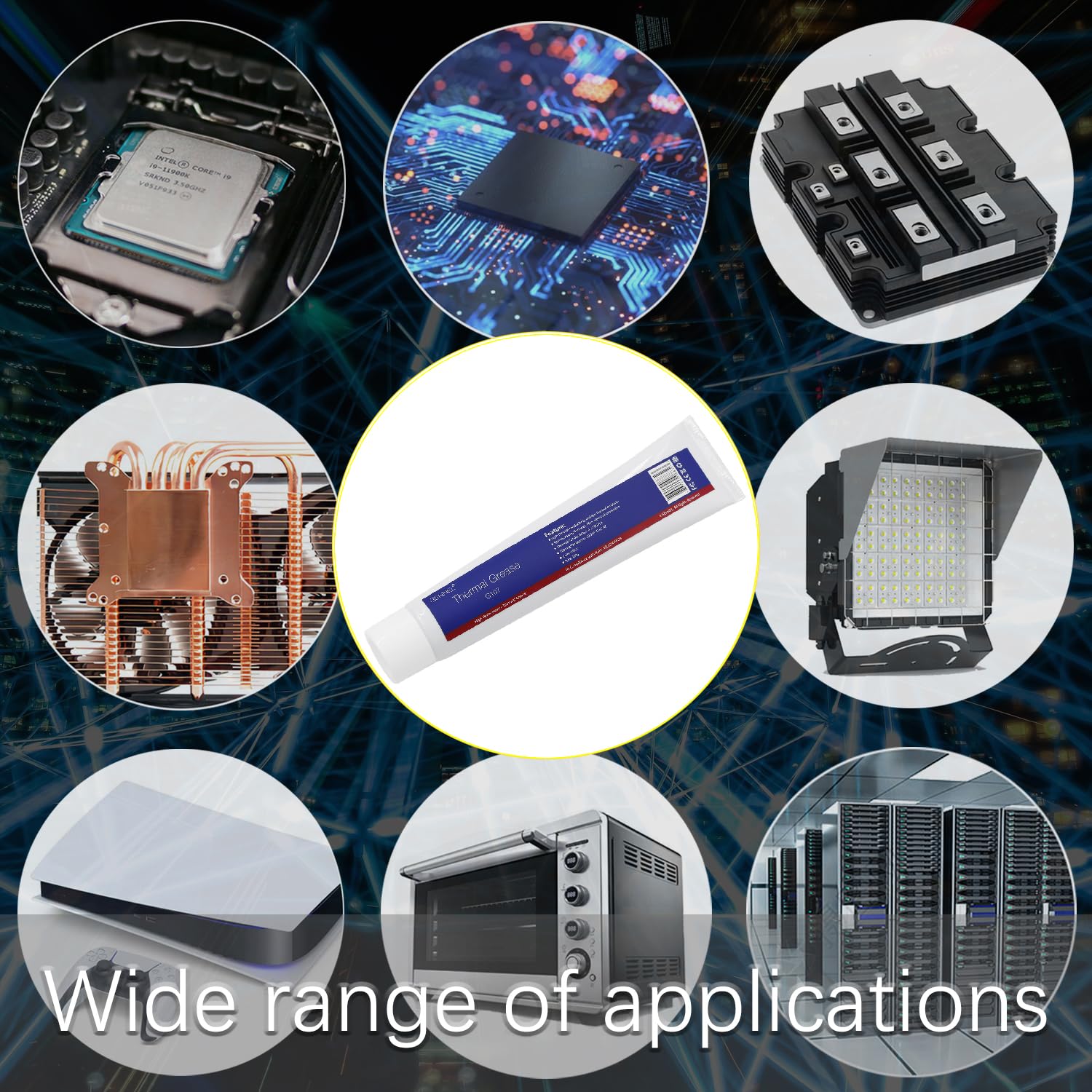 G104 100g + G107 100g Tube Thermal Paste CPU (Total 200g), Thermal Compound Heatsink Paste for PC CPU Coolers GPU LED PS4 Chipset Cooling