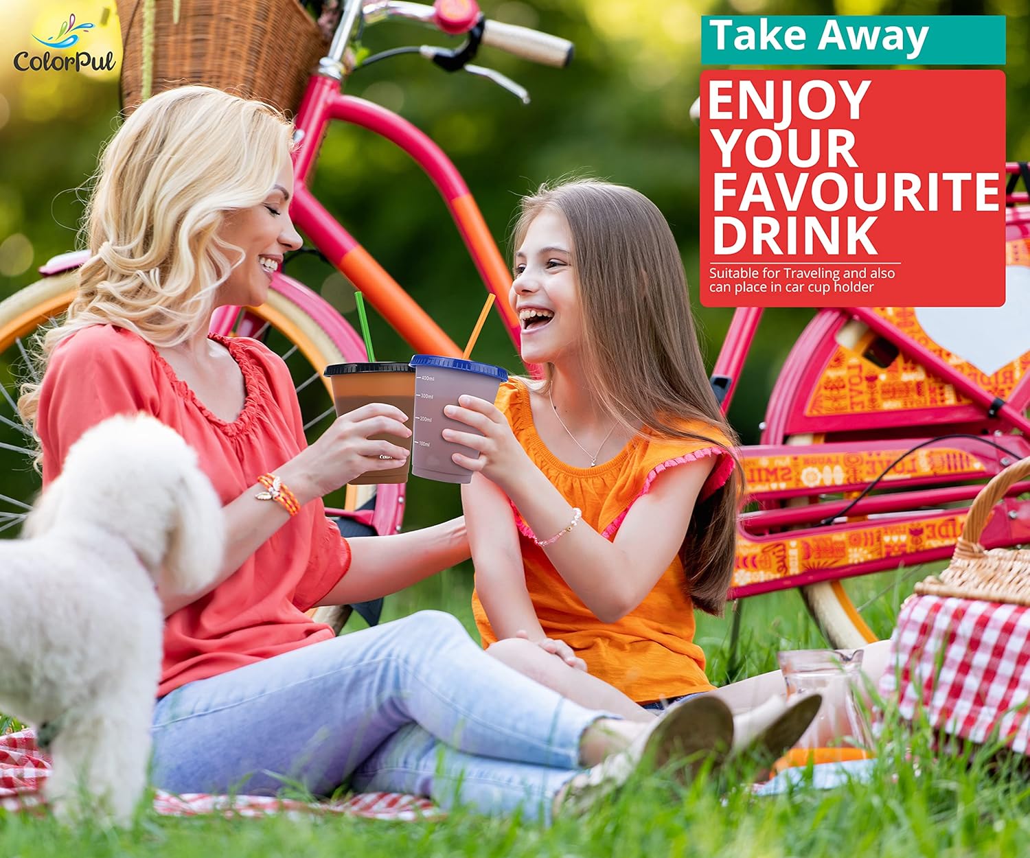 Kids Cups with Straws and Lids- 9 Packs 16 oz- Color Changing Cup - Thick Reusable Insulated Plastic Cup with Lids and Straws for Coffee Cups, Smoothie Cup - Image 7