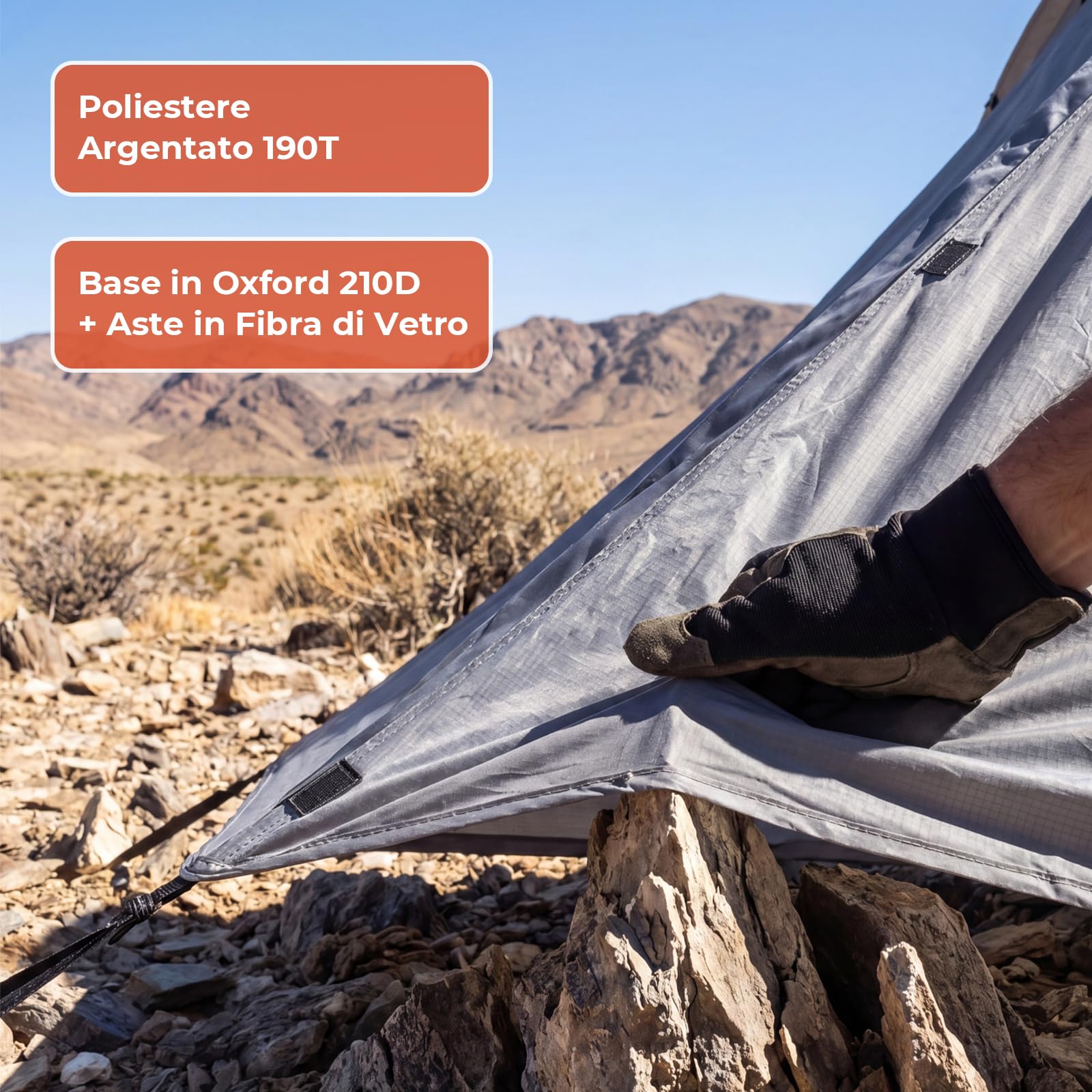 Tenda da campeggio per 2-3 persone, modello a cupola con zona d'ingresso e tettoia pieghevole, impermeabile e resistente ai raggi UV, ideale per il campeggio, i festival e le vacanze