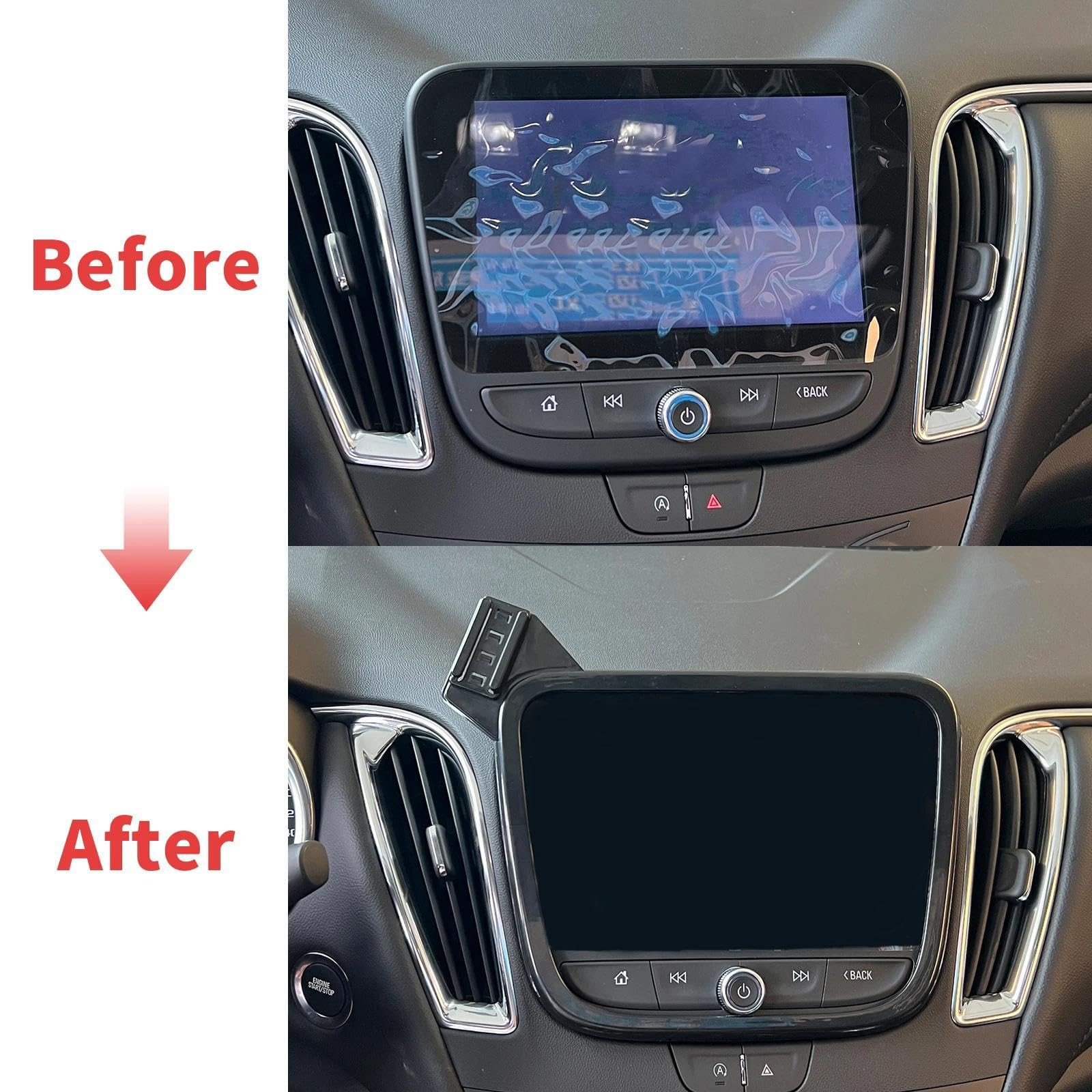 Uchwyt Samochodowy na Telefon dla Chevrolet Equinox 2018-2023, uchwyt samochodowy na telefon komórkowy, ekran, stała podstawa, stojak na nawigację GPS (podstawa i uchwyt 8)