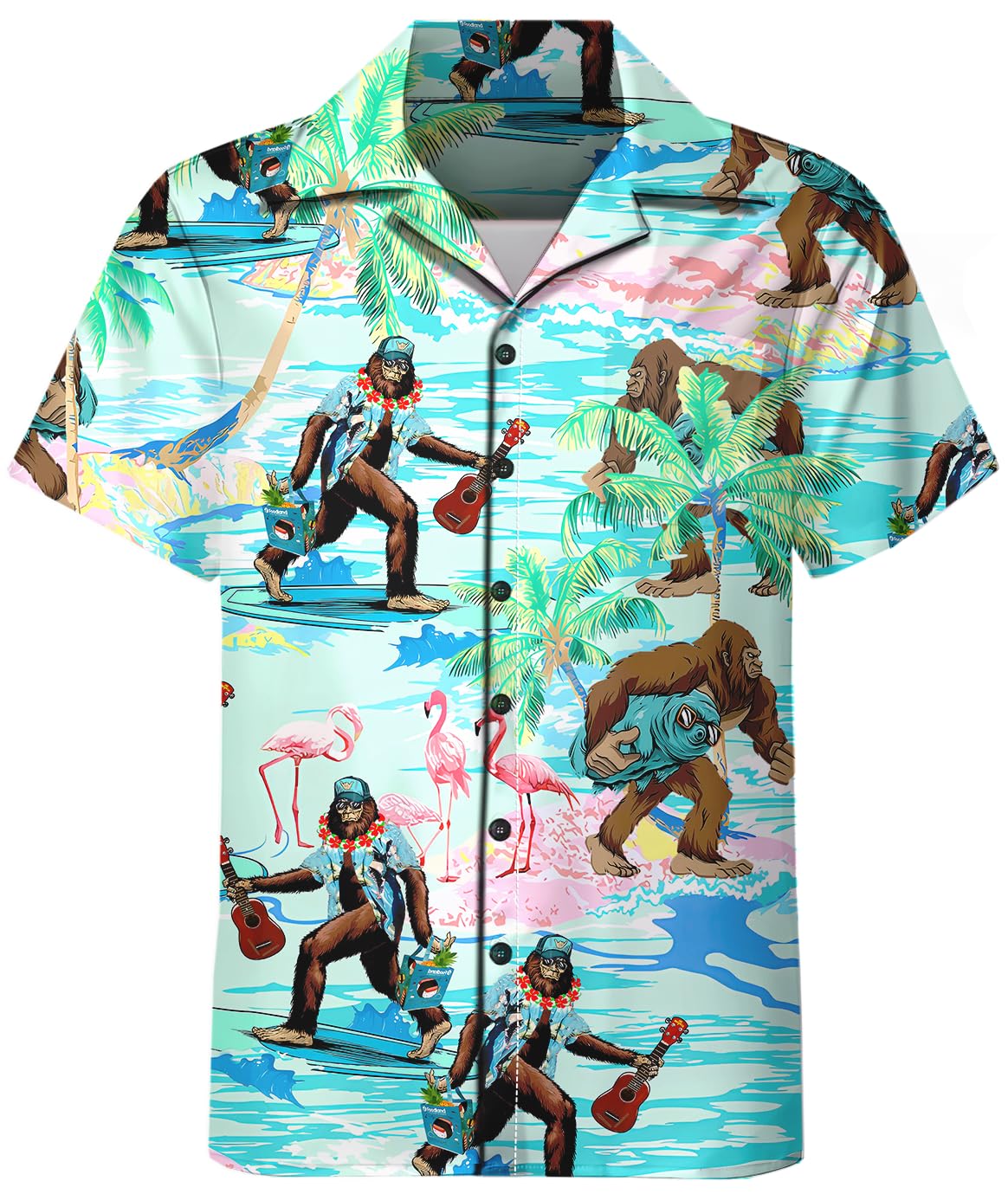 Chándal de 2 piezas para hombre, camisas hawaianas divertidas para hombre, camisa con botones, pantalones cortos, trajes rave con sombreros de pescador