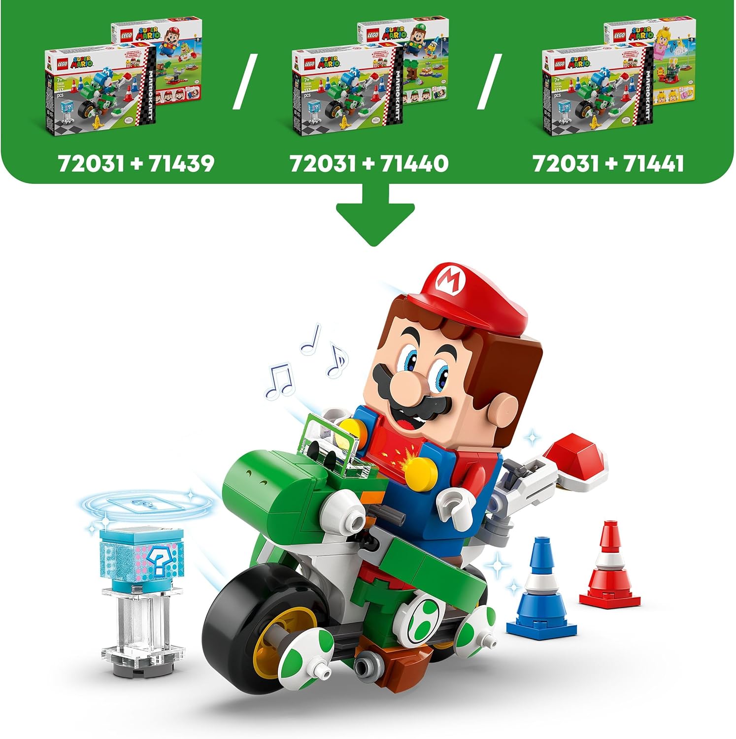 LEGO 72031 Super Mario Mario Kart – Yoshi–Bike