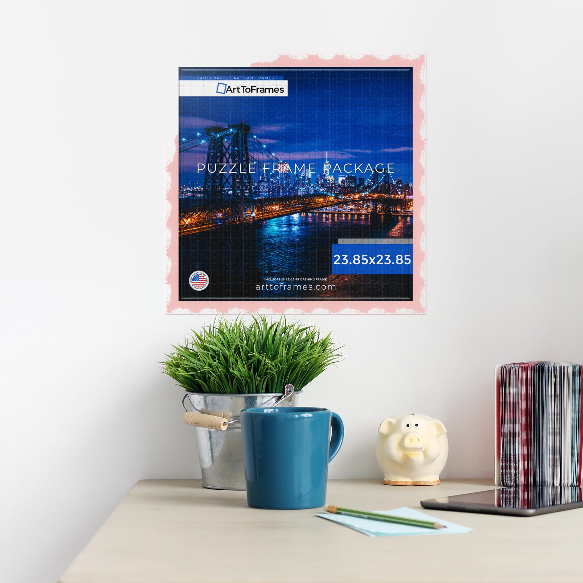 Amazon.com - ArtToFrames 23.85x23.85 INCH/60.6x60.6 CM Pink Frame