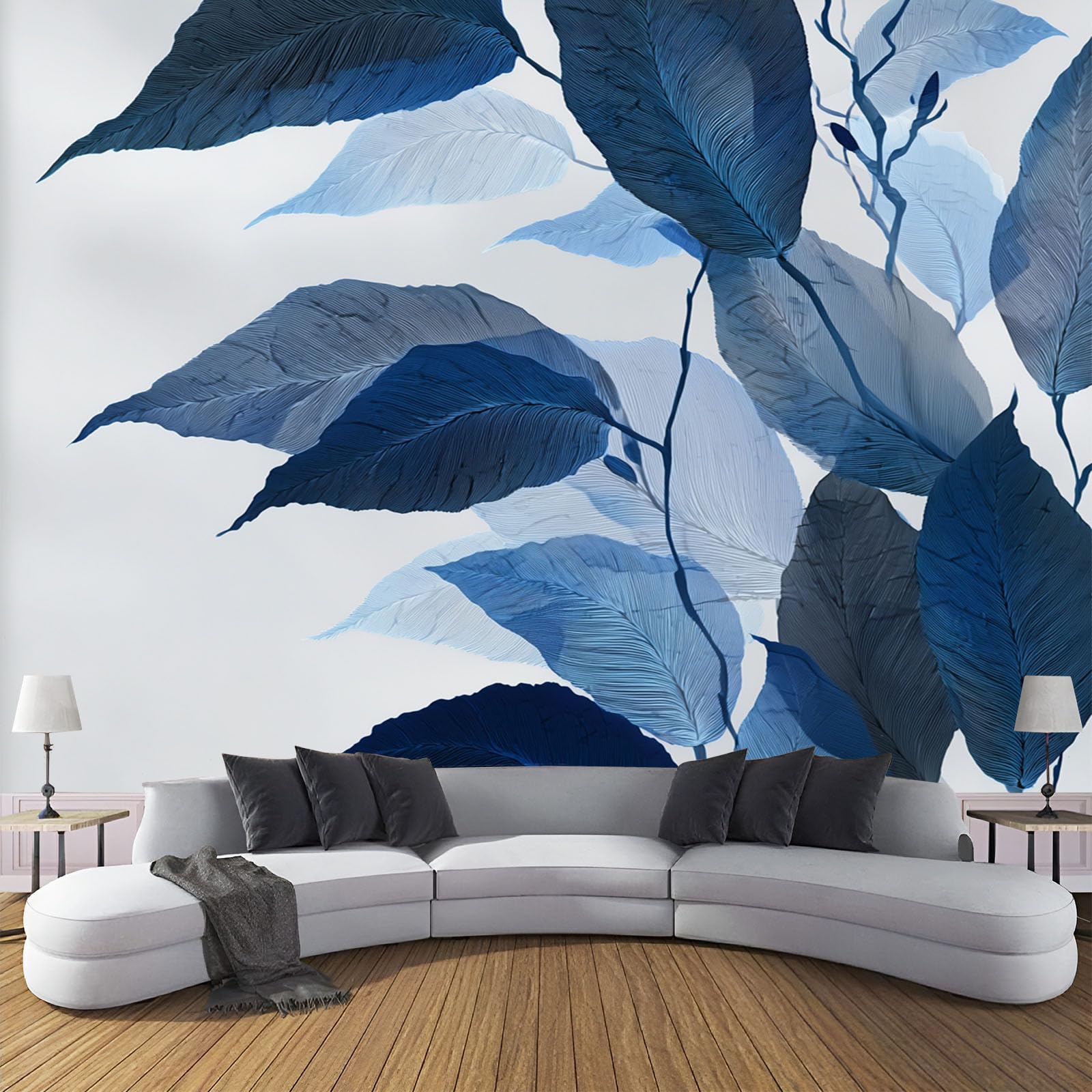 Papier peint panoramique imperméable pour masquer grand mur TV
