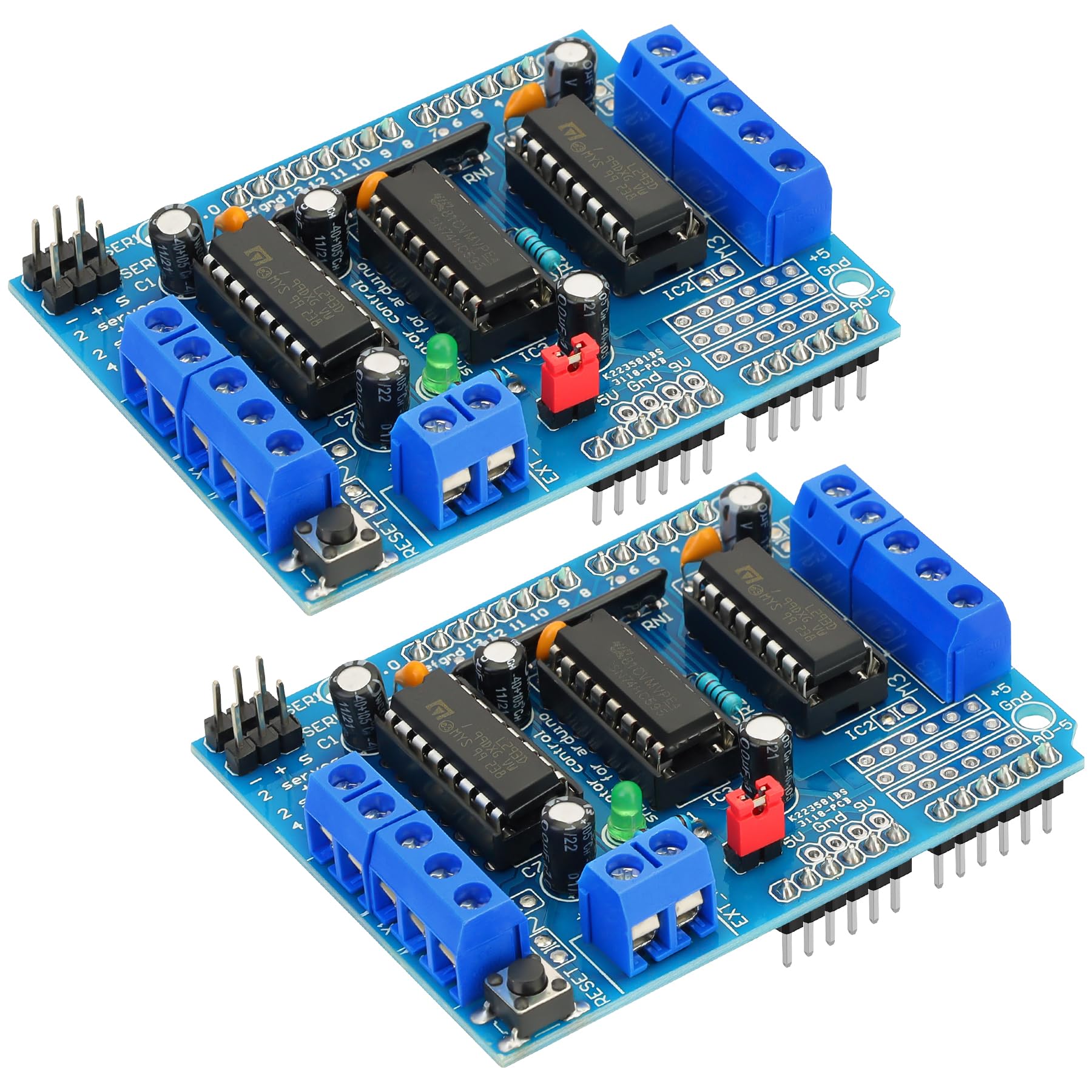 L293D Motor Driver - Stepper Motor Driver Shield Expansion Board Fit for Arduino/Duemilanove/Raspberry Pi/Computer 2PCS