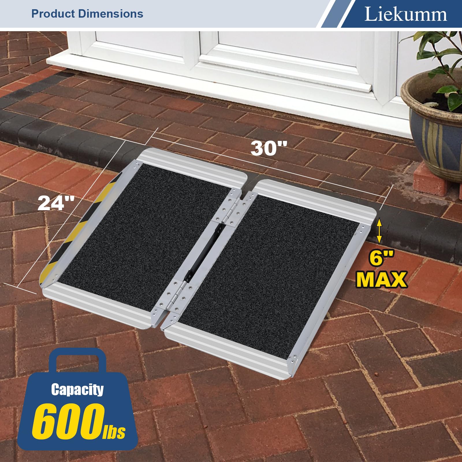 2ft Ramp Snapklik.com : 2FT Portable Wheelchair Ramp, 30 Wide Non-Slip Aluminum ...