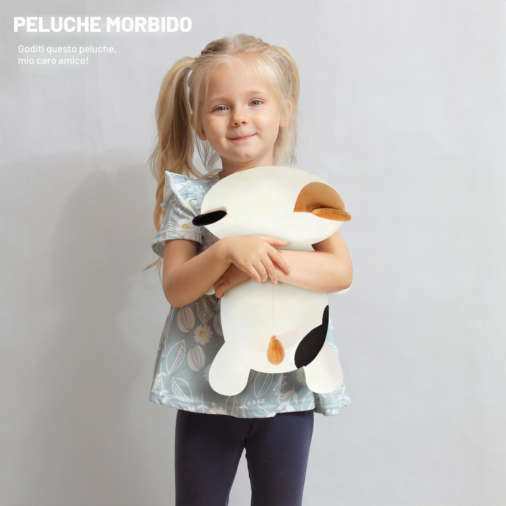 Shownicer - Peluche di gatto kawaii, cuscino in peluche, giocattolo per bambini, regalo per ragazze di 3+ anni (Marrone, 30 cm)