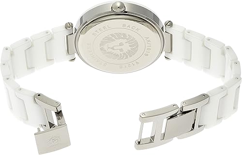 Miniatura 2 de Reloj Anne Klein para mujer con decoración de diamantes y con brazalete de cerámica AK1019WTWT