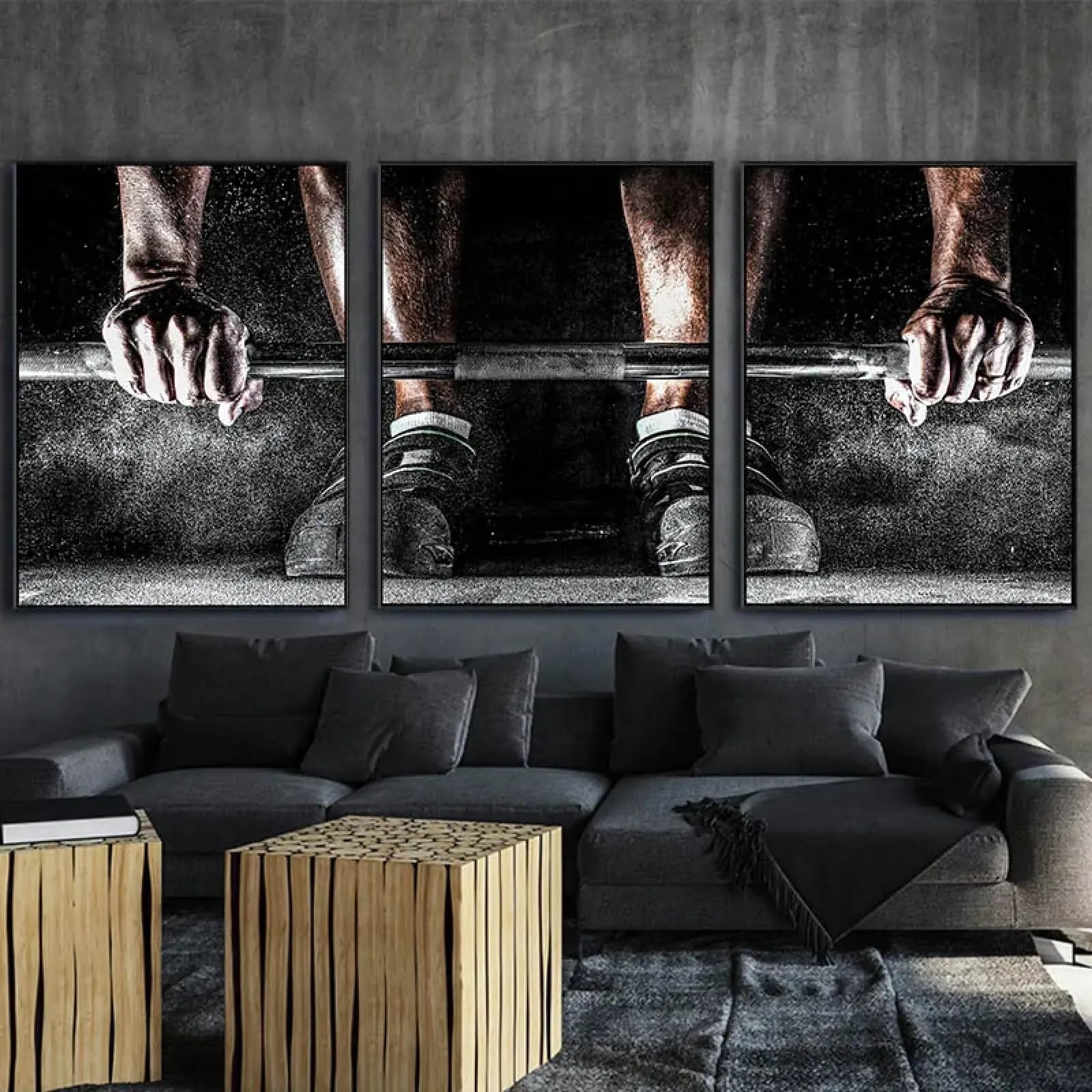Impression toile musculation décoration murale sans cadre 70x90 - 8