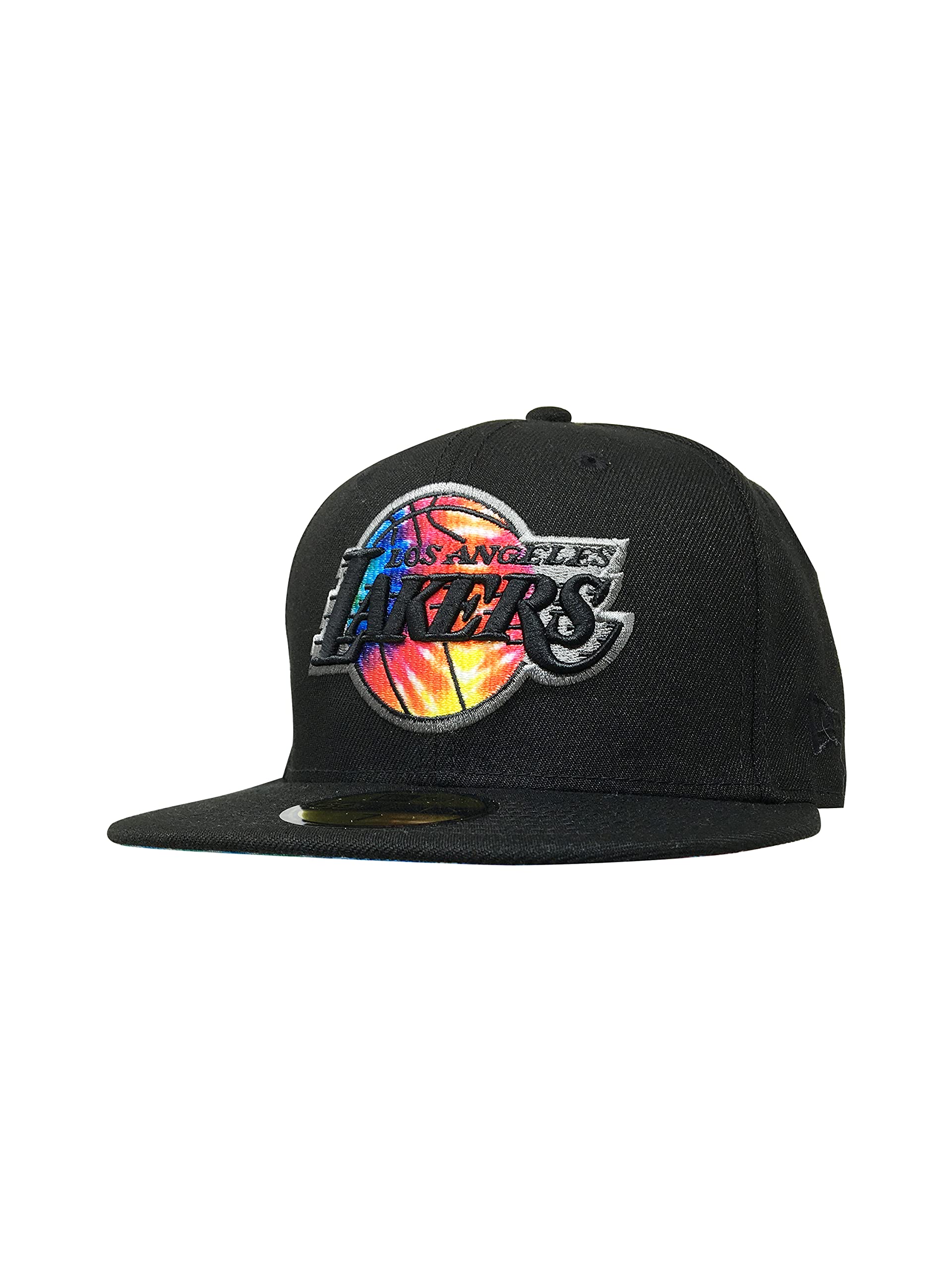 New Era Los Angeles Lakers Hat, Cap 59Fifty Fitted Lakers NBA Tie Dye Thread 21223691 Black (7)