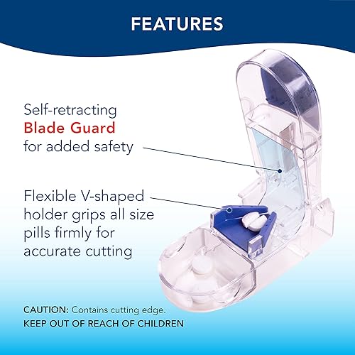 Miniatura 2 de Apex, separador de píldoras ultra, 70068, paquete de de 1, azul y transparente, 1, 1