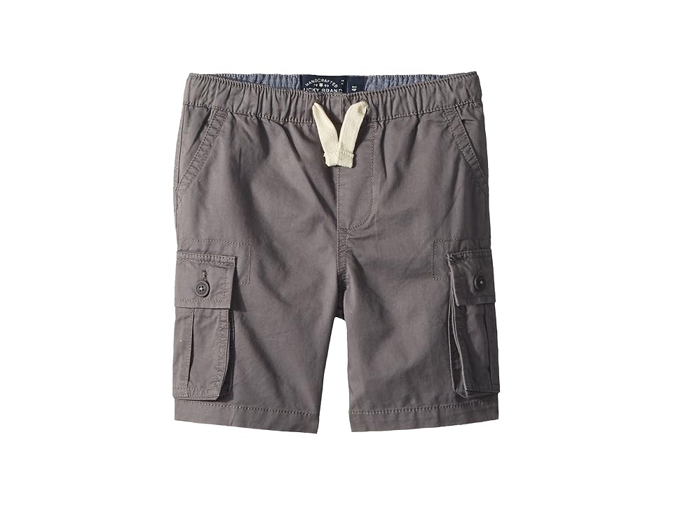 

Lucky Brand Kids Pull-On Cargo Woven Shorts (Toddler) (As Is Grey) Boy's Shorts