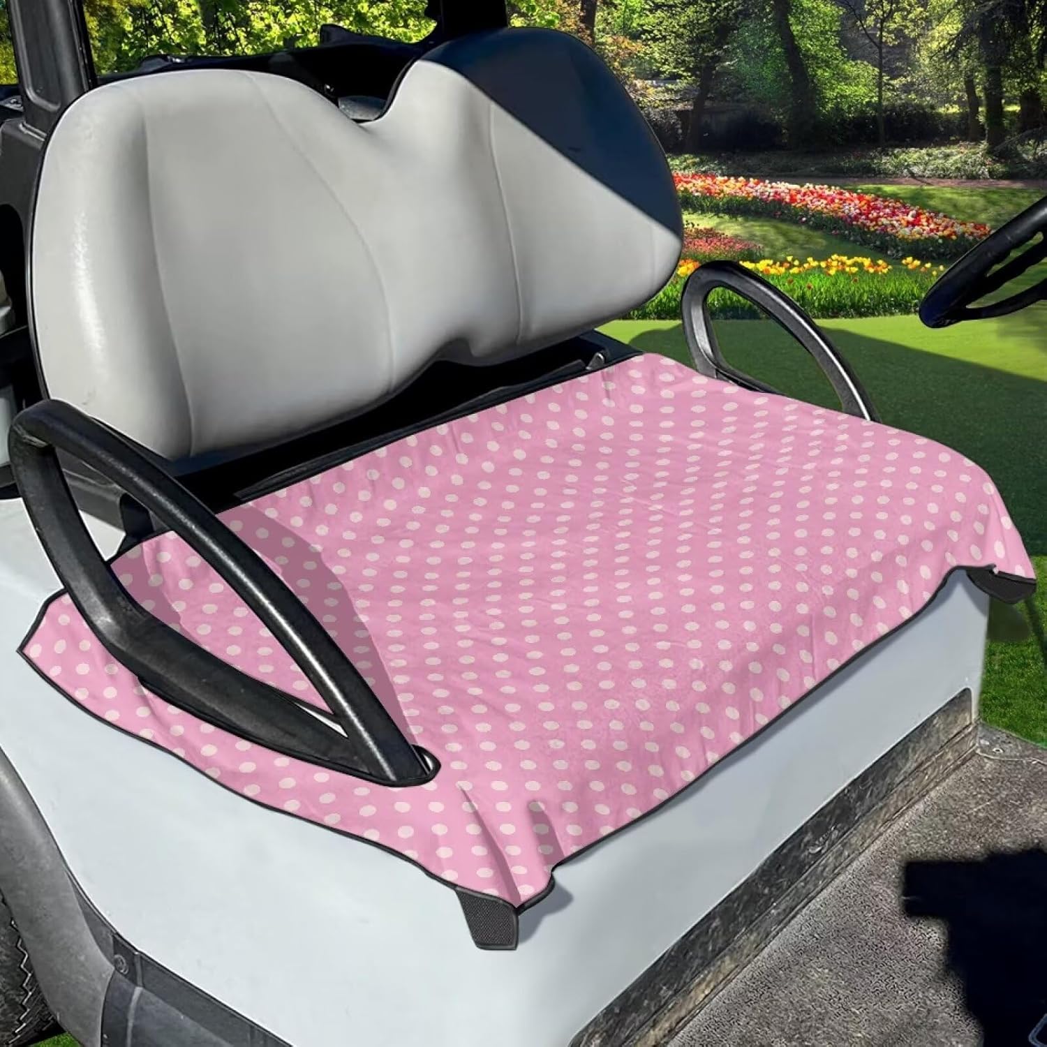 Golf Cart Seat Cover Summer Golf Cart Seat Towel with Holes Comfortable Golf Cart Seat Protector Machine Washable