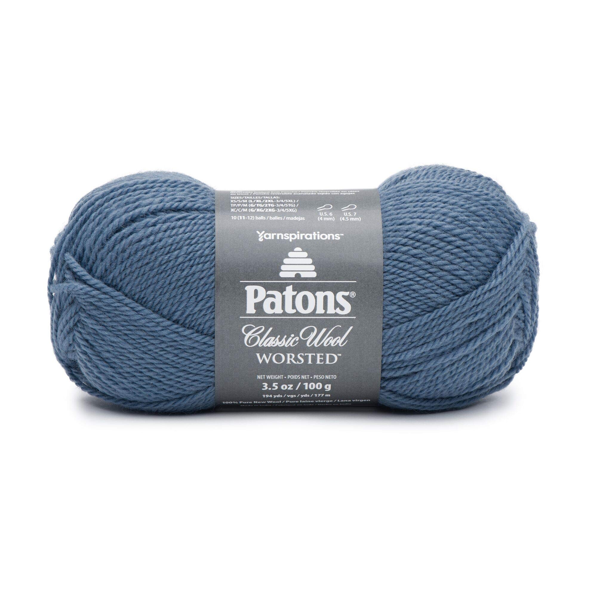 PatonsClassic Wool Yarn, Country Blue