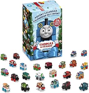 Thomas &amp; Friends MINIS Advent Calendar 2022, Christmas gift, 24 miniature toy trains and vehicles for preschool kids ages 3 years and up