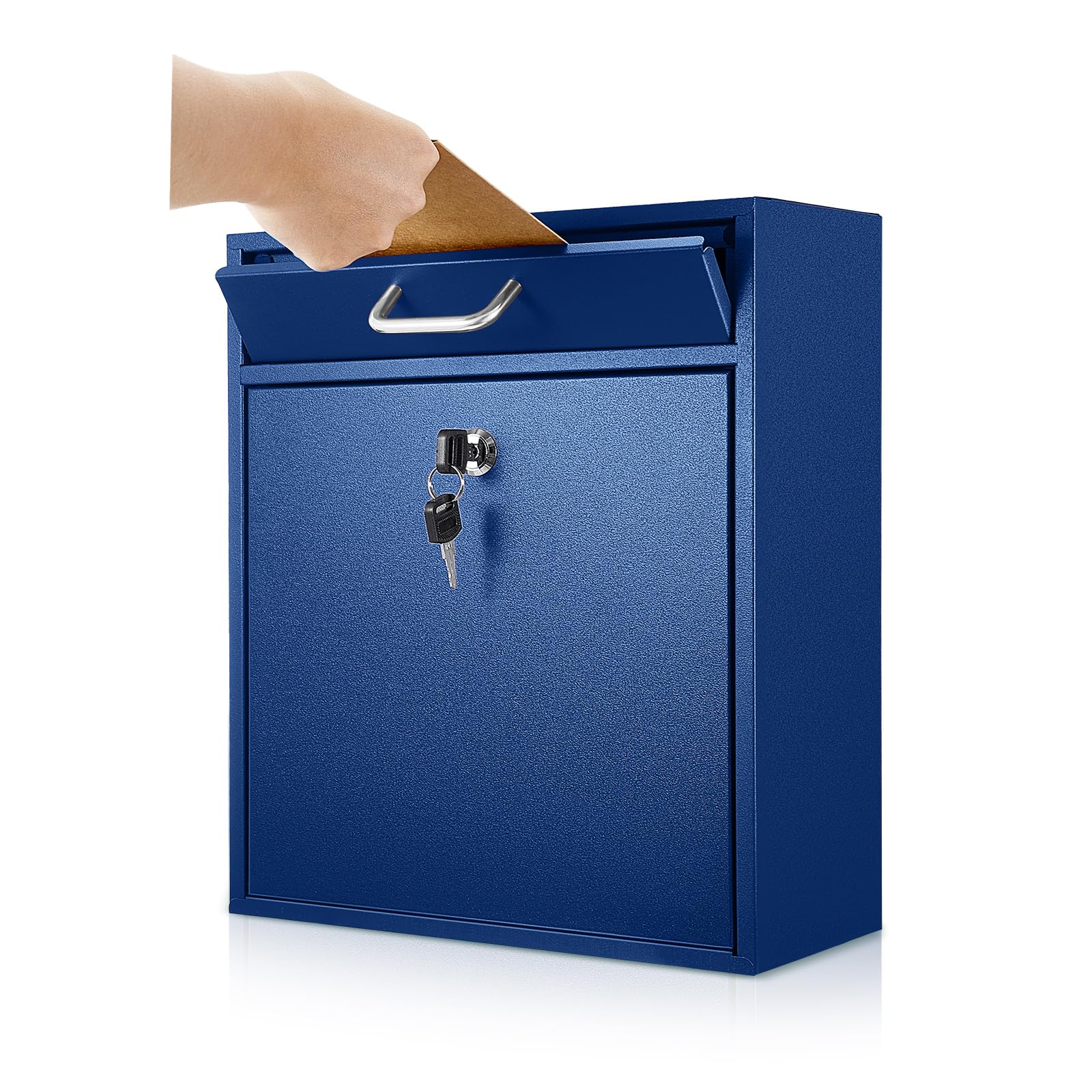Yaocom Locking Mailbox with Key Lock Outdoor Large Wall Mount Mailbox ...