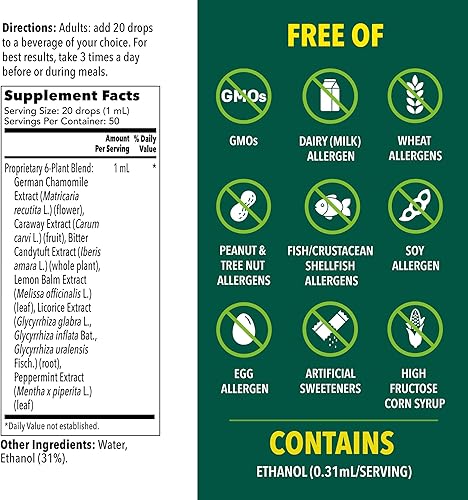 Miniatura 6 de Iberogast Gotas líquidas, alivio herbario de malestar estomacal indigestión ocasional, hinchazón, gases, náuseas, malestar estomacal sin gluten