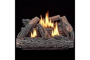 VFL24T Dual Fuel Ventless Fireplace Logs Set - Warmth and Ambiance for Your Home