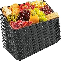 Vista 14 de Plasticpro - Bandejas de plástico para servir, rectangulares, 9 x 13 pulgadas, plato desechable para fiesta, 4 bandejas negras