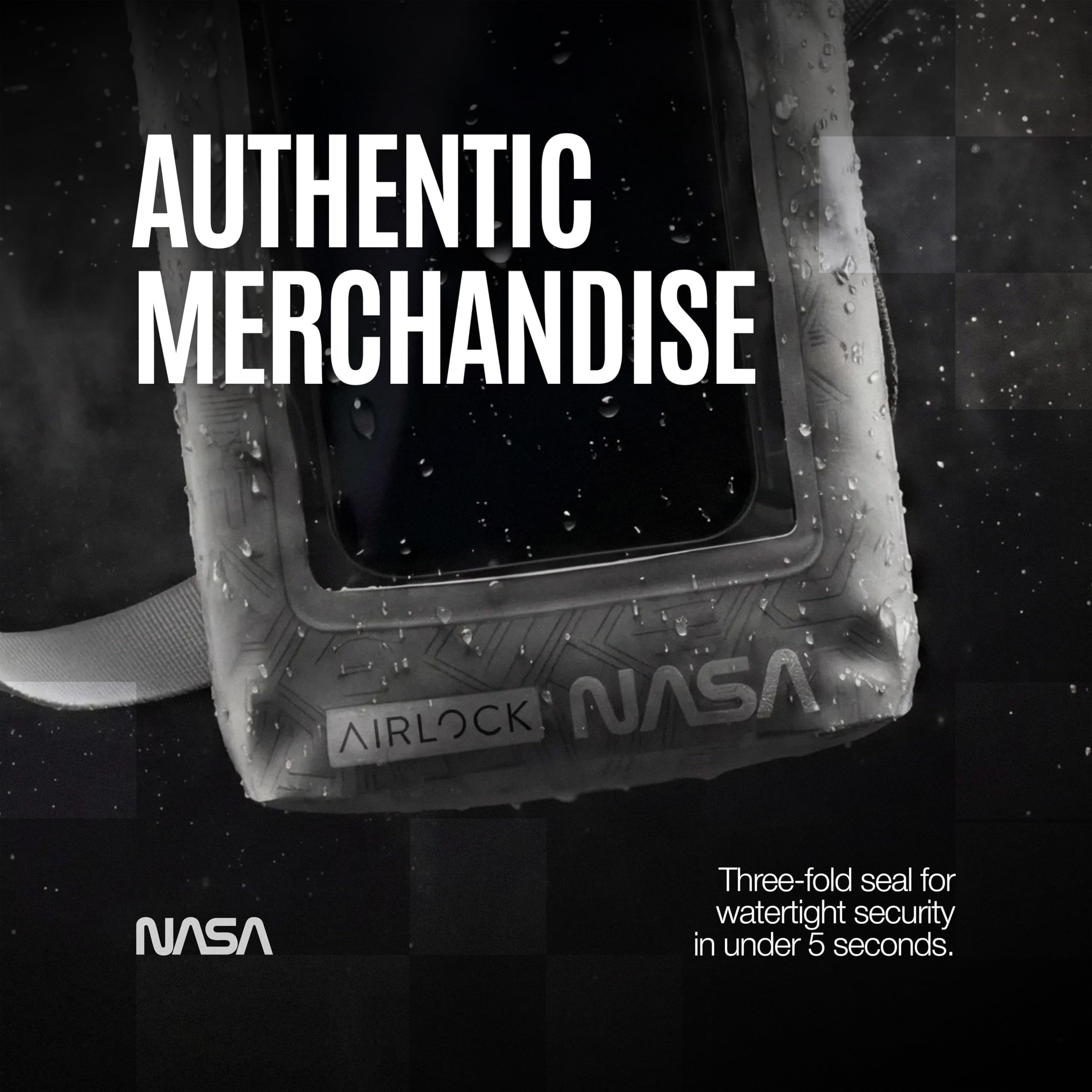 NASA Sacca Stagna Impermeabile - Sigillo AirLock™, Certificata IP68, con Tasca Telefono Integrata (2L)