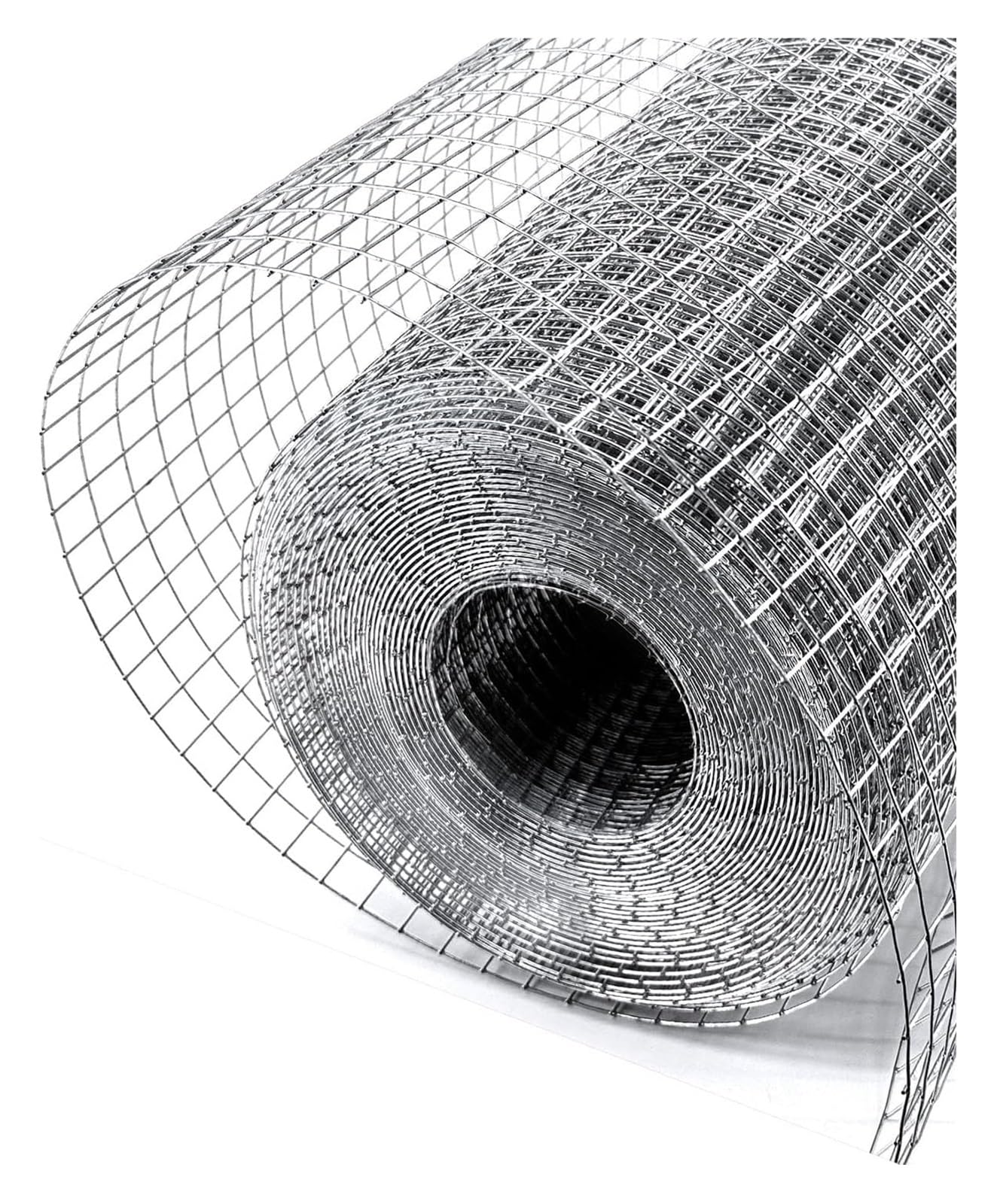 ZCXMNL 304 Stainless Steel Hardware Cloth 6mm Hole Chicken Wire Fencing, Welding Garden Plant Supports Welded Metal Poultry Animal Netting Cage Screen(1.5x5m)