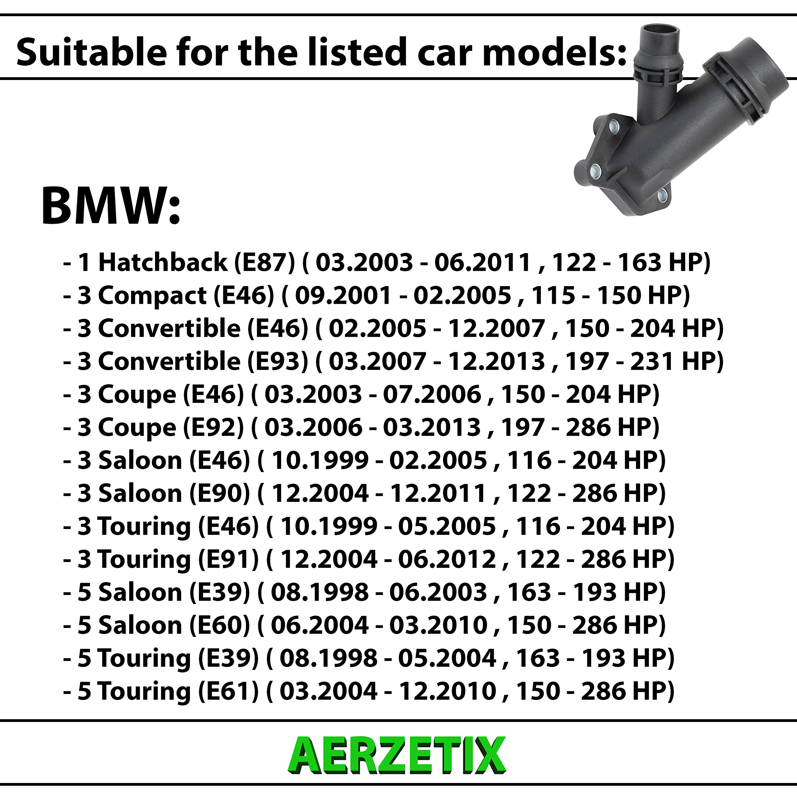 AERZETIX - C66184 - Coolant flange with sealing ring - front, side 