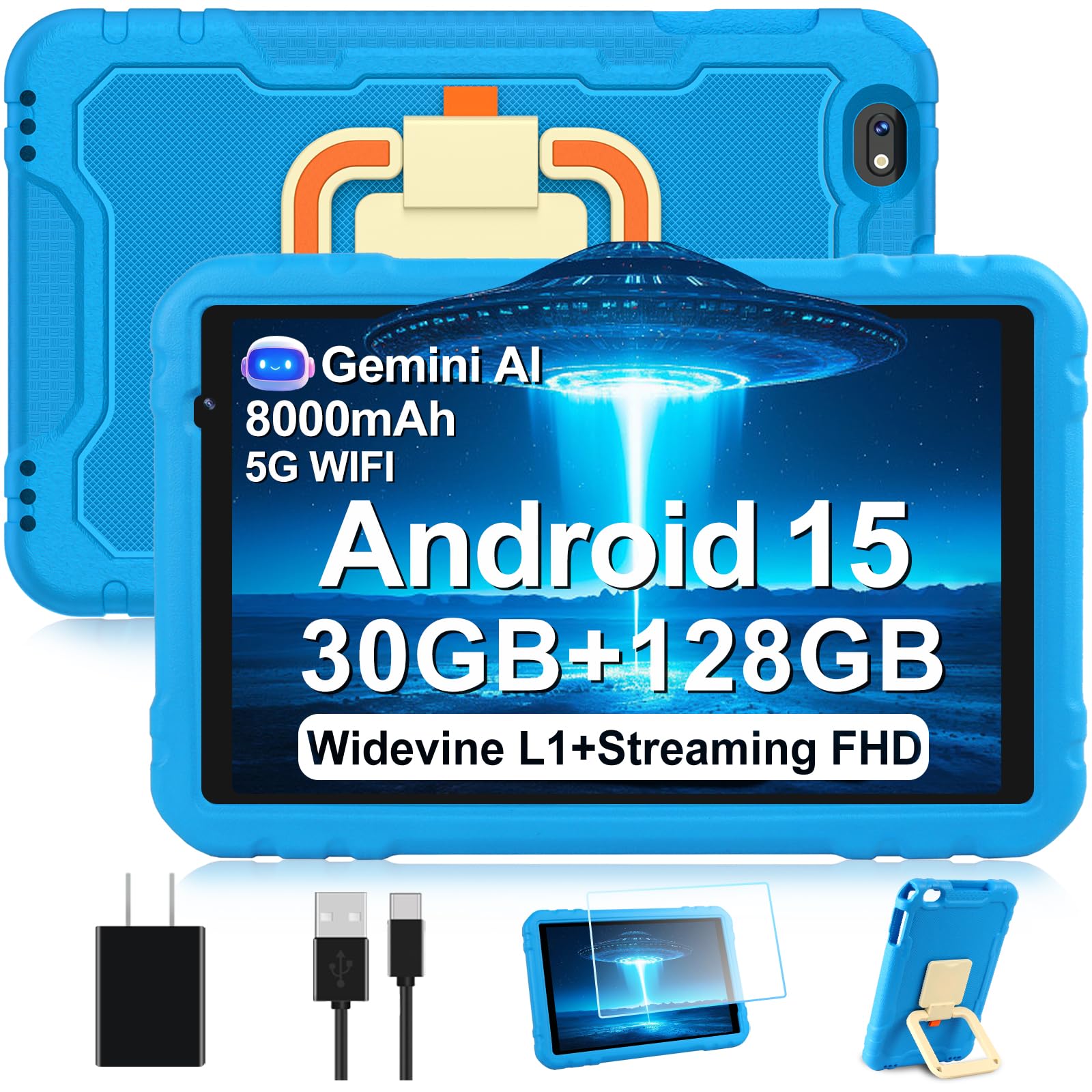 新品　Android15 タブレット 30GB+128GB+2TB 5GWiFi Amazon.com : 2025 Tablet 10 inch Android 15 Tablets 30GB RAM 128GB