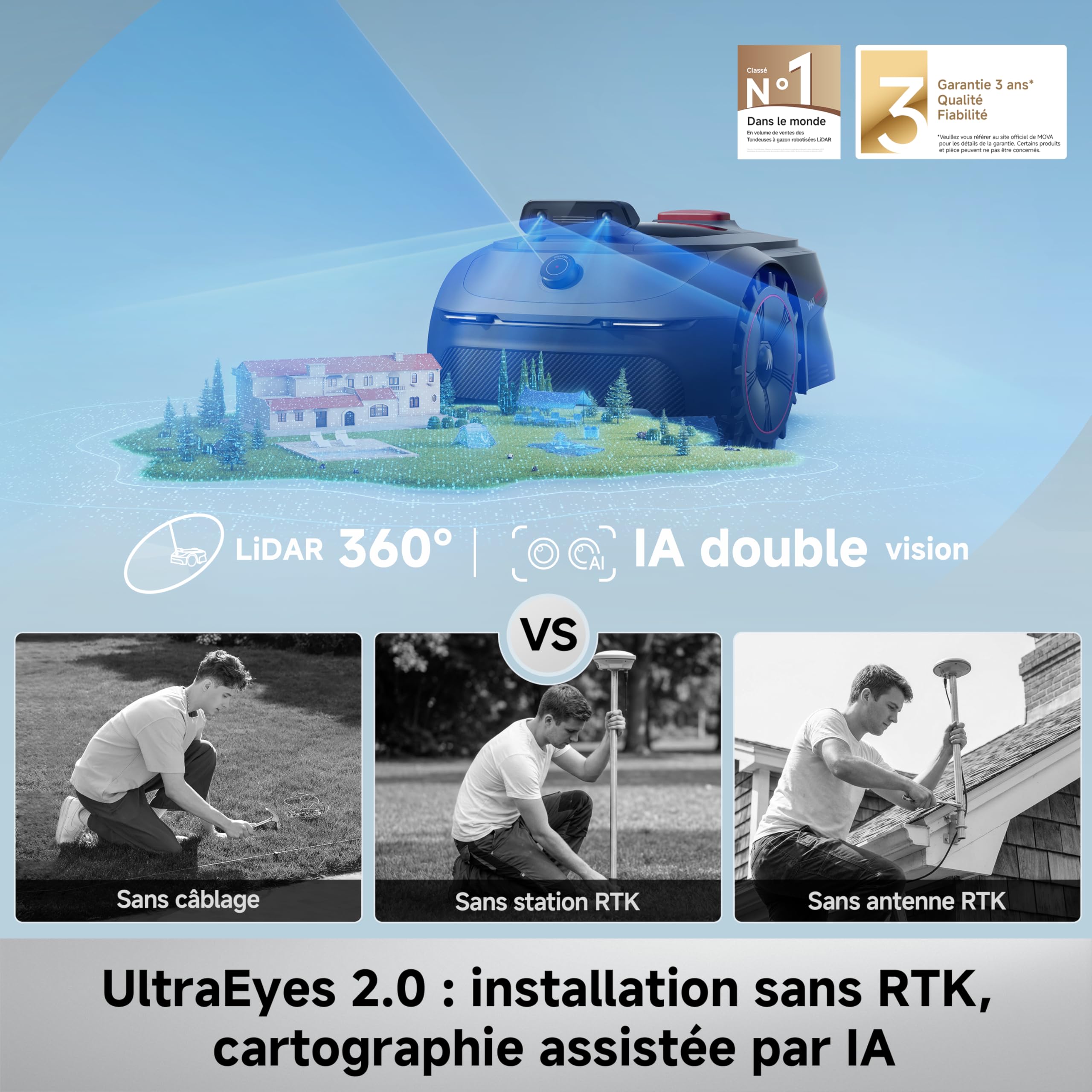 MOVA ViAX 500 Robot Tondeuse sans Fil périphérique — vue 2