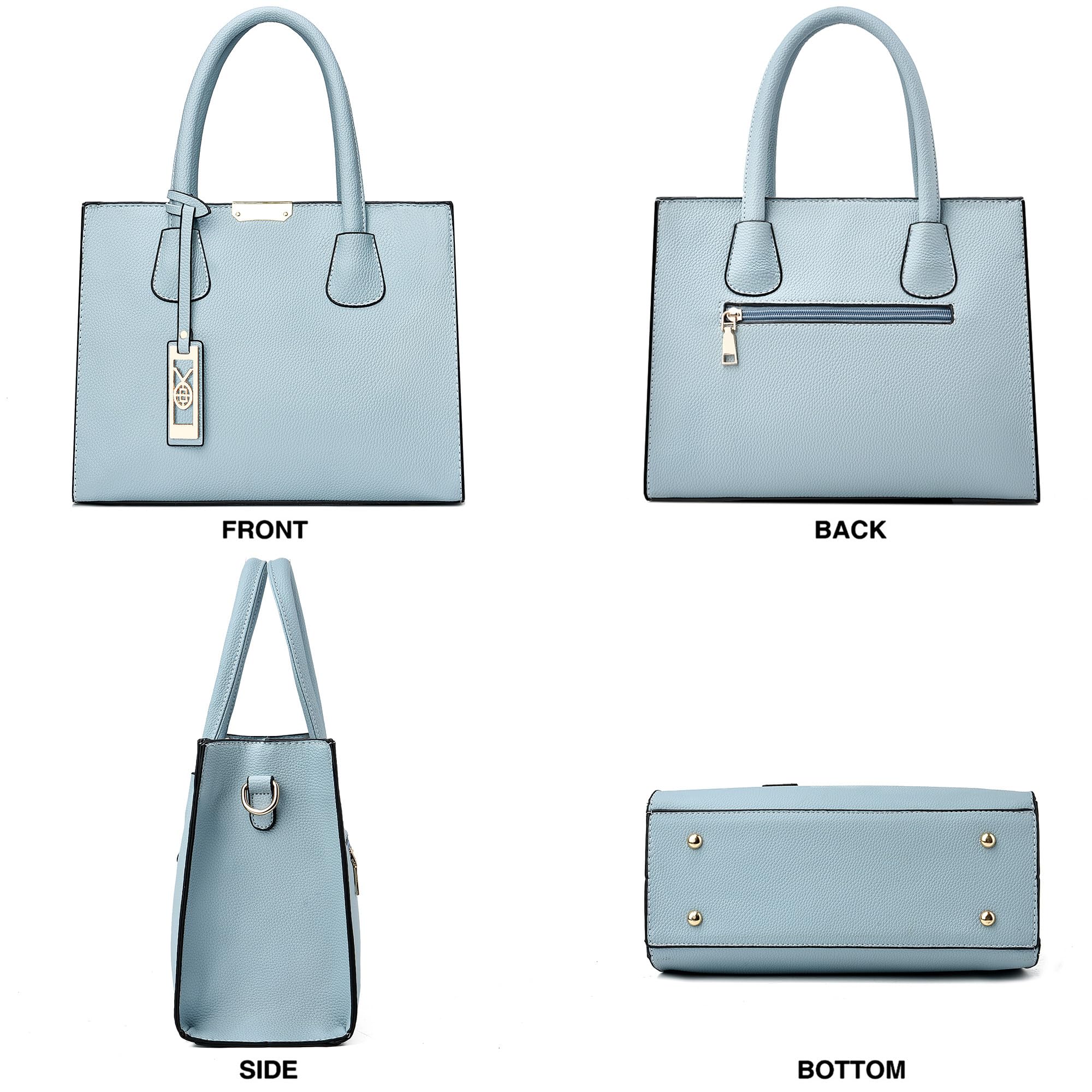 CHICAROUSAL Crossbody Purses and Handbags for Women PU Leather Tote Shoulder Bags Top Handle Satchel