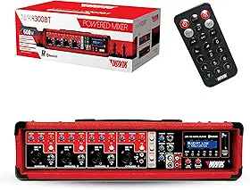 MESA DE SOM AMPLIFICADA 4 CANAIS NVK 4300 BT