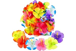 WILLBOND 120 Pieces Hibiscus Flowers Decoration