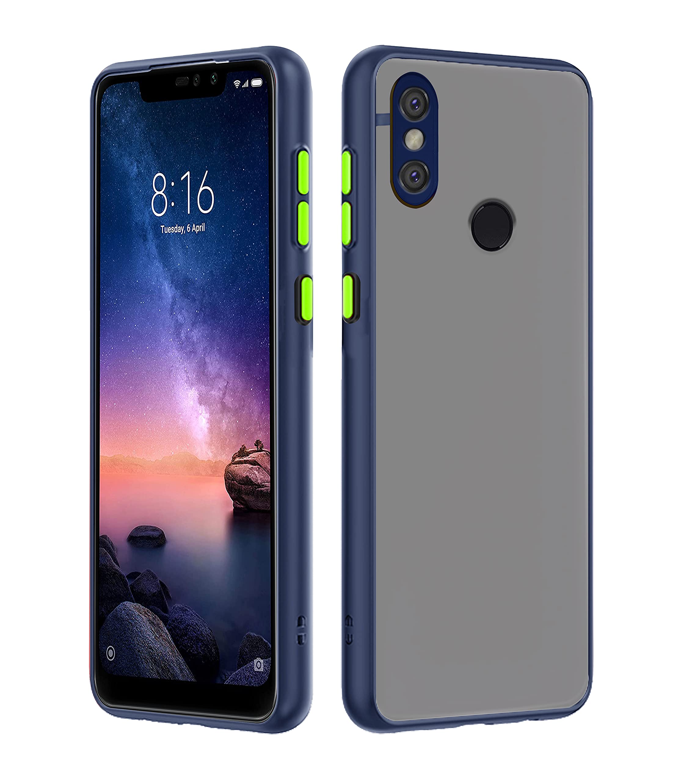 Pikkme Redmi Note 6 Pro Smoke Cover Protective Shockproof Matte Hard Back Case Cover for Redmi Note 6 Pro (Blue) (B09528GTDZ) Amazon Price History, Amazon Price Tracker
