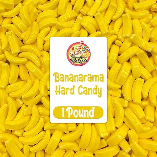 Bananarama Banana Candy – 1 LB Bulk Banana Flavored Hard Candy – Yellow Banana Candies – Candy Bananas for Gumball Machine Refills, Buffets, Party Favors, Gifts & More
