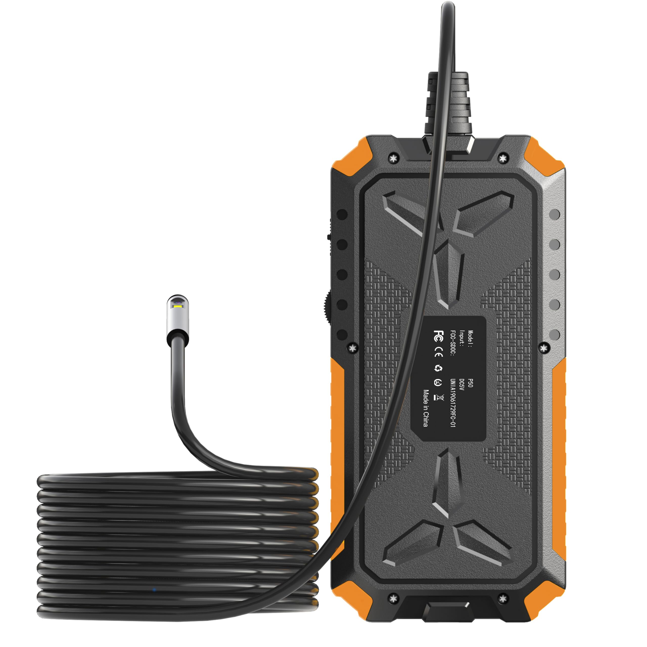 Retoo Endoskopkamera Industrie Wasserdichtes IP67, 4.3 Zoll HD Bildschrim 5m, Digitale Industrielles Endoskop mit 2 Kameras, Inspektionskamera, Kanal Endoskop, Rohrkamera, Schlangenkamera