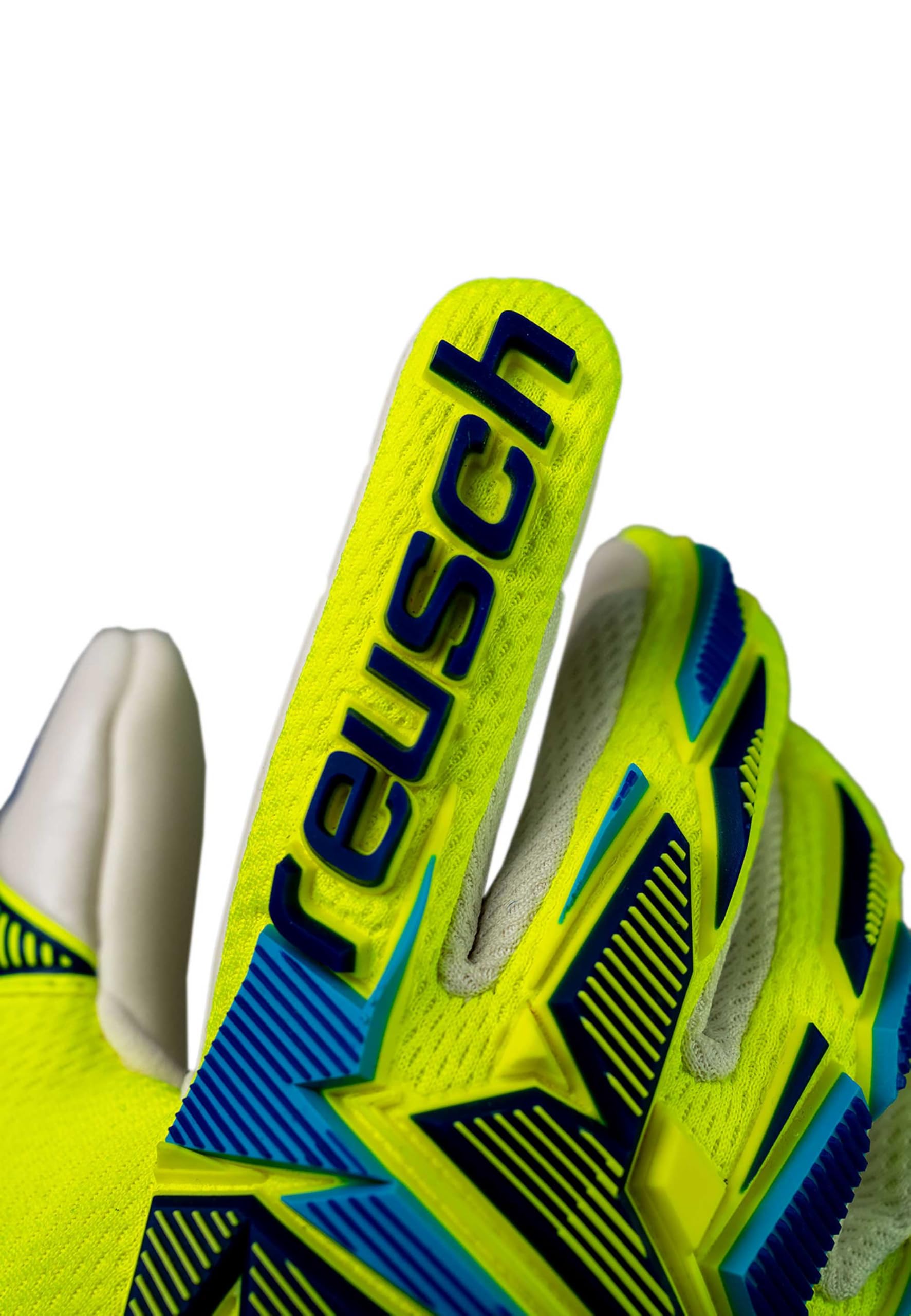 Reusch Gants de Gardien de But pour Enfants et Adolescents |Respirants | pour l'entraînement et Les matchs | Gazon Naturel et synthétique | Tailles 4 à 8 | Attrakt Freegel Advance Junior