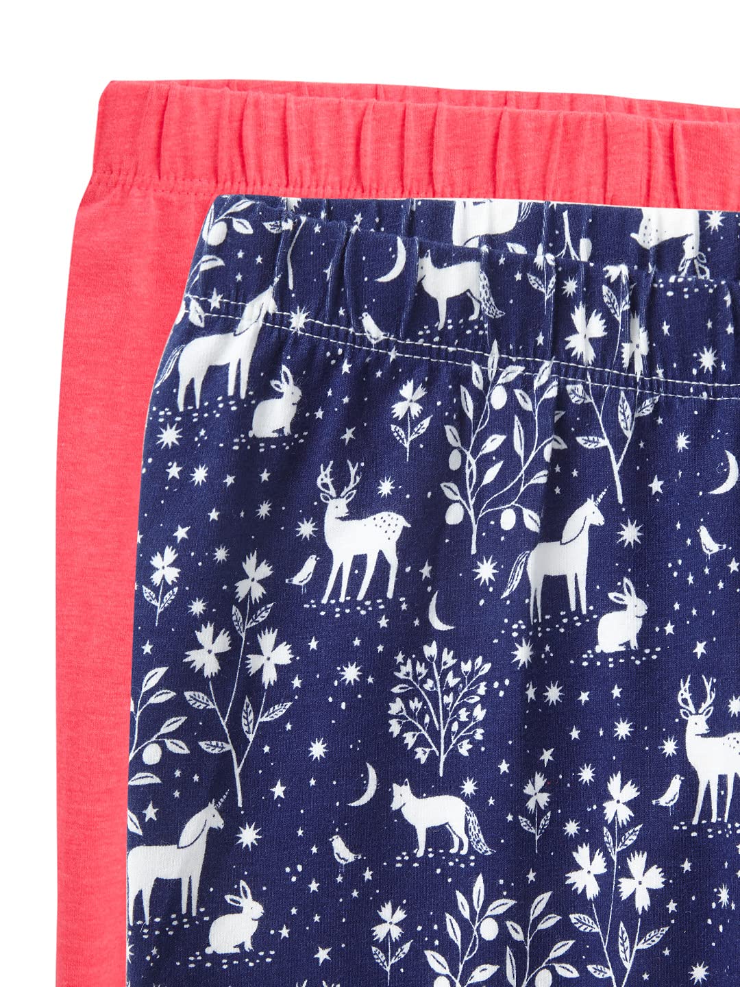CuB McPAWS be curious Girl's Regular Fit Rayon Leggings (GA21LGNPK2_Blue, Pink_4 Years-5 Years) 1