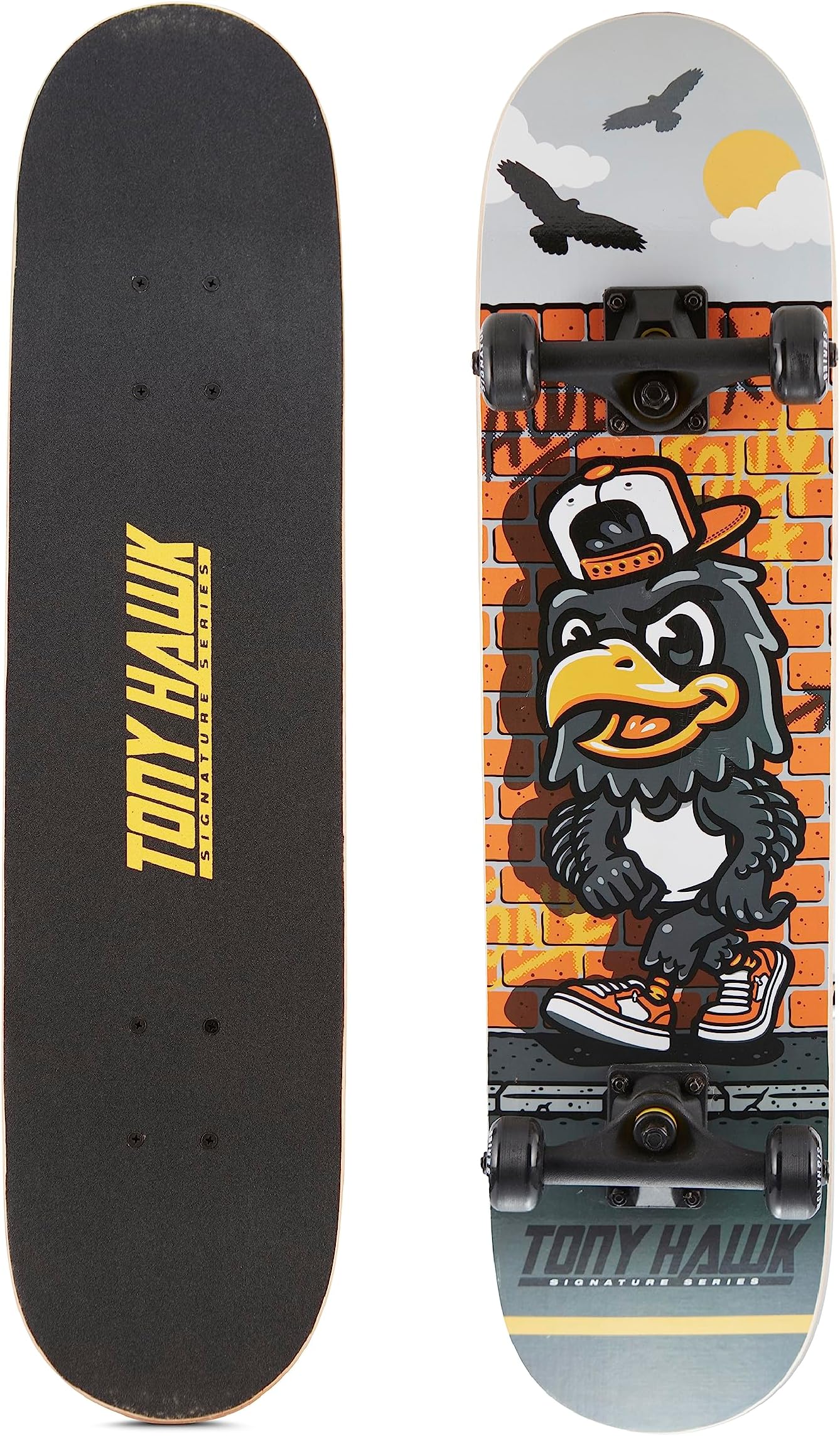 Tony Hawk 31" Skateboard - Signature Series 1 Skateboard with Pro Trucks, Full Grip Tape, 9-Ply Maple Deck, Ideal for All Experience Levels