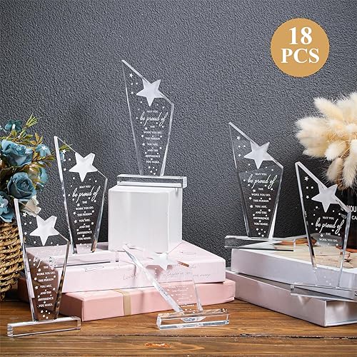 Miniatura 4 de Bucherry Regalos de agradecimiento para mujeres, recuerdo acrílico, pisapapeles con texto en inglés May You Be Proud of the Worker (May You Be Proud