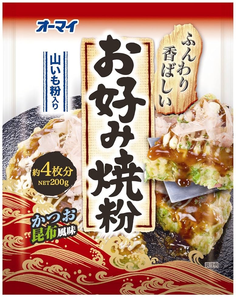 Amazon.co.jp: オーマイ お好み焼粉 200g : 食品・飲料・お酒