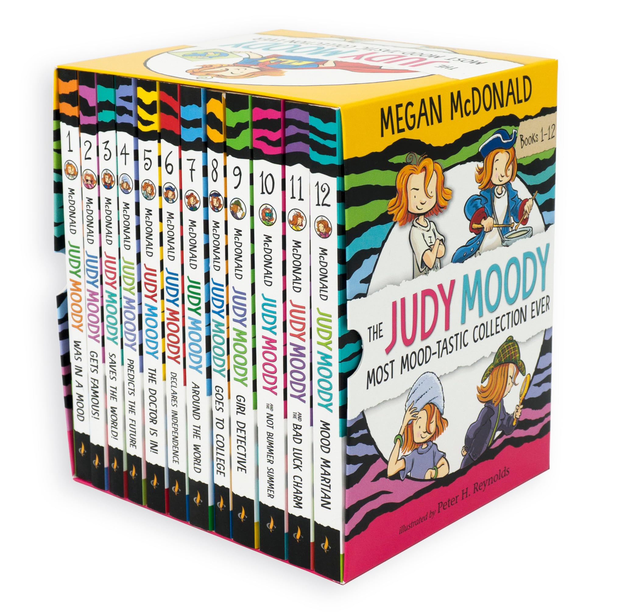 The Judy Moody Most Mood-tastic Collection Ever: Books 1-12 (Box Set of Twelve Illustrated Chapter Books for Young Readers Spanning Every Mood: Perfect for Kids Ages 6-9 in Grades 1-4)