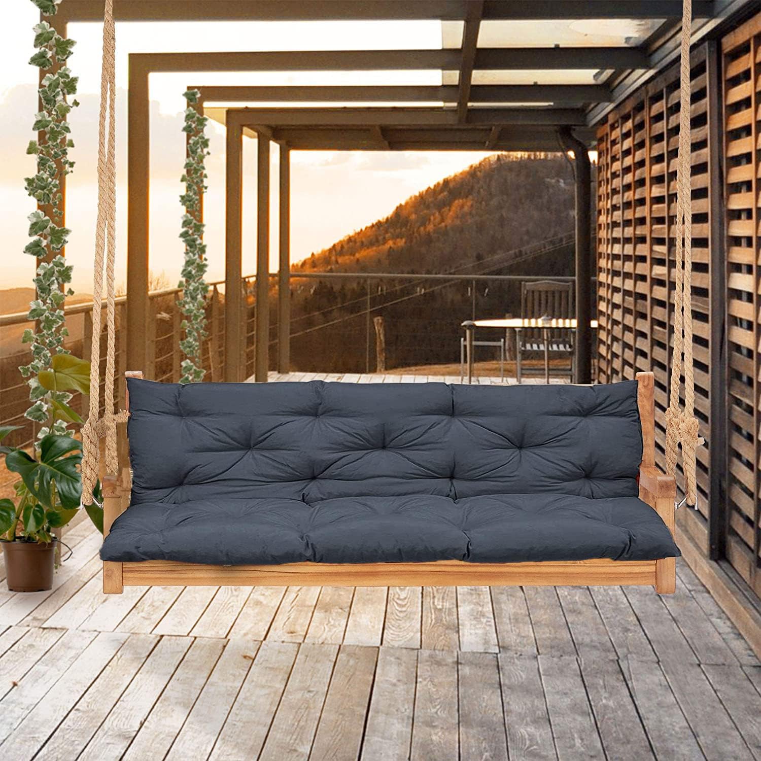 売店 シートスイング交換用クッション 屋内屋外パティオガーデンプールサイドバルコニー用の柔らかく厚いベンチパッドチェアクッション Avmschools Ac In