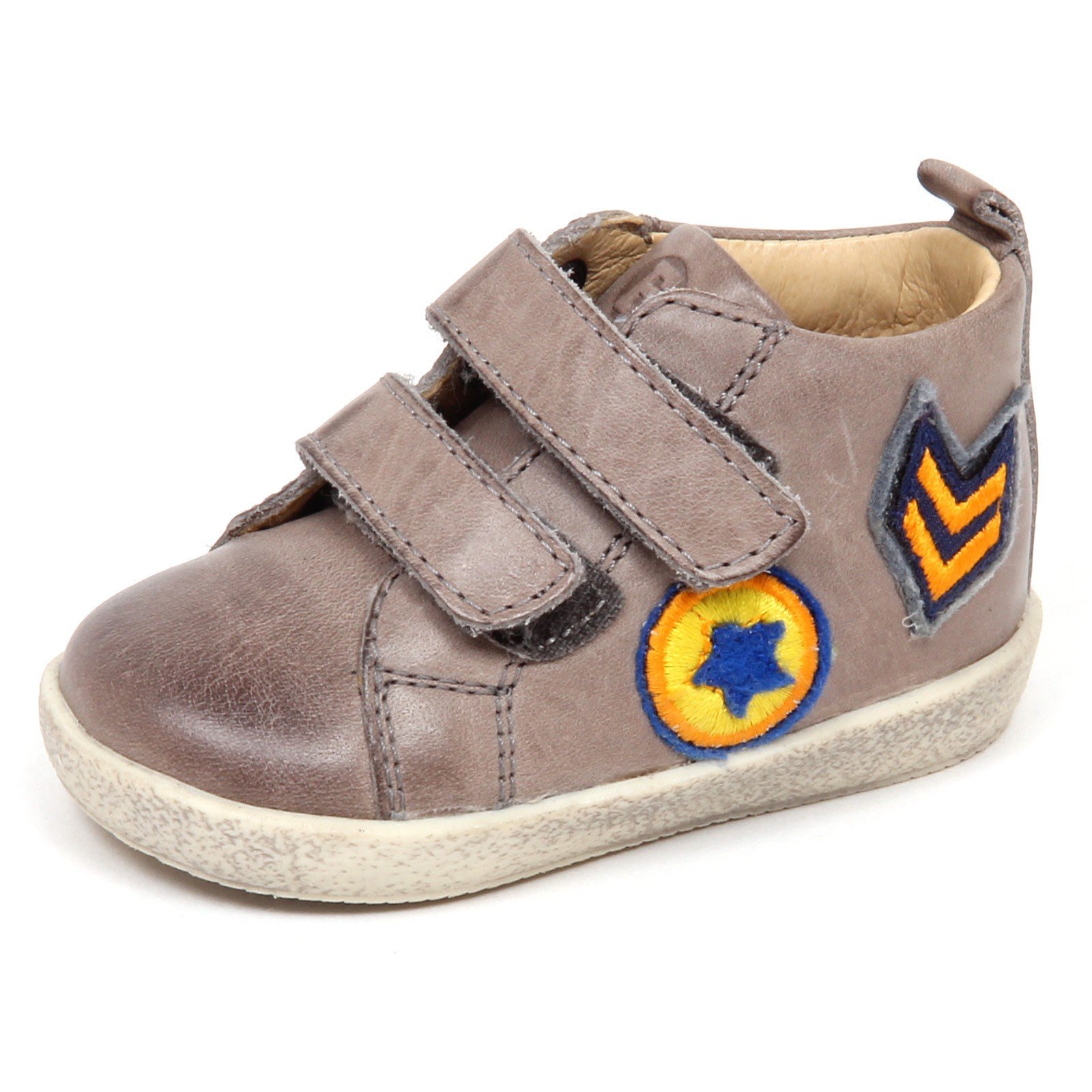 Falcotto Scarpe Primi Passi in Pelle con Patch