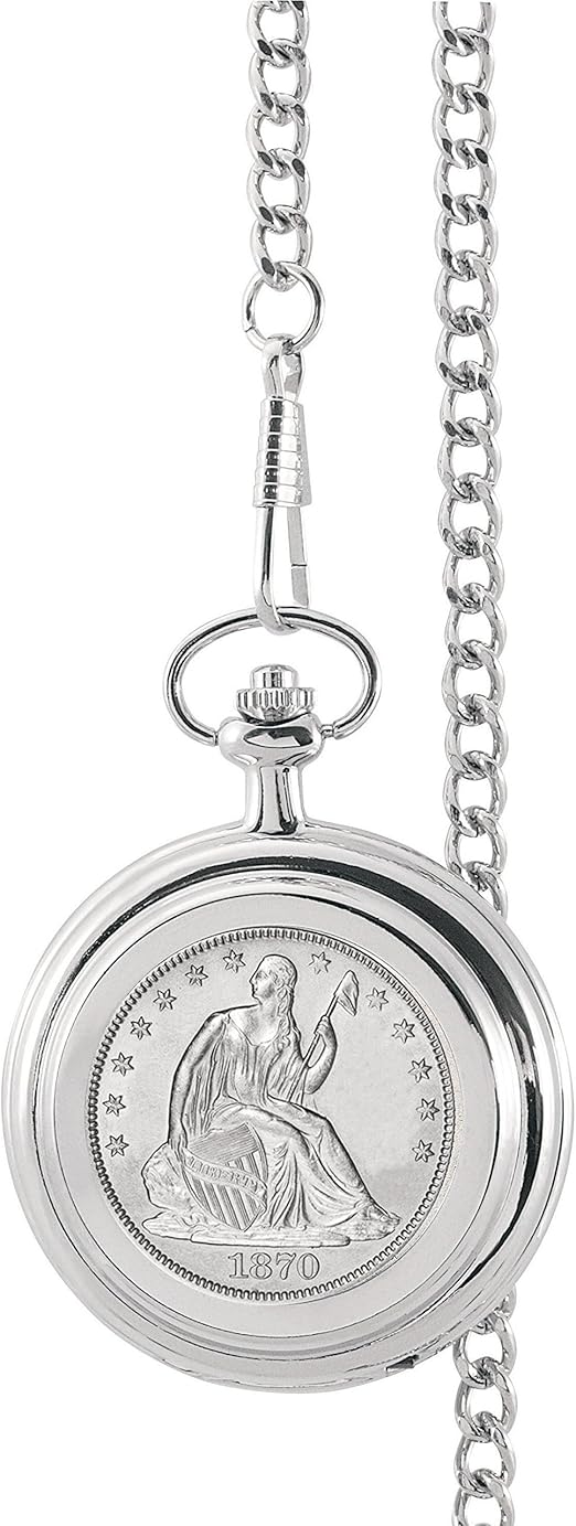 silver dollar pocket watch